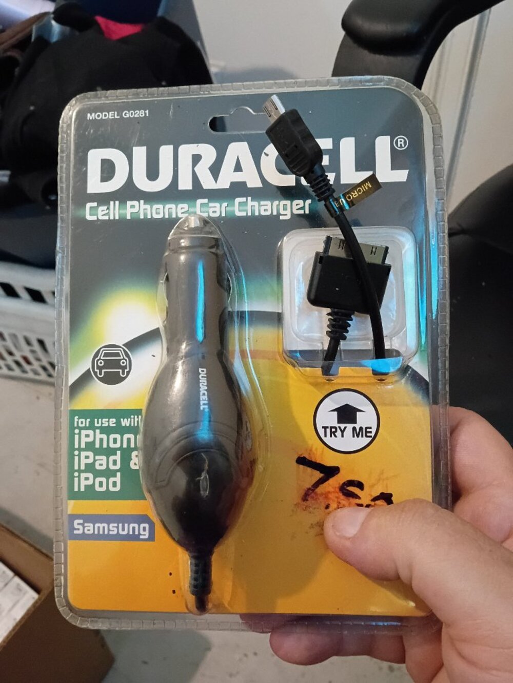 Duracell car charger for iphones